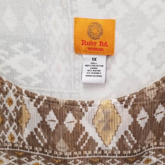 NWT size 1X Ruby Rd top - Picture 2 of 5